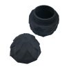 3D-geprinte MEMORYNEST URN, een eivormige urn met een geometrisch patroon van driehoekige facetten. Verkrijgbaar in diverse kleuren, zoals grijs, brons, zwart en wit, deze urn biedt een elegante en respectvolle manier om de as van een geliefd huisdier te bewaren.